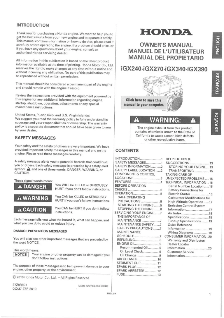 What Is honda igx270? (Beginner‑Friendly Explanation)